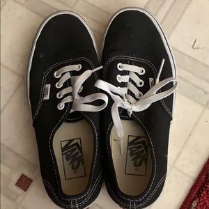 Black low top vans